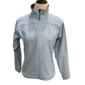 The North Face TNF Apex Light Powder Blue Ladies Size Medium Jacket Coat Fleece